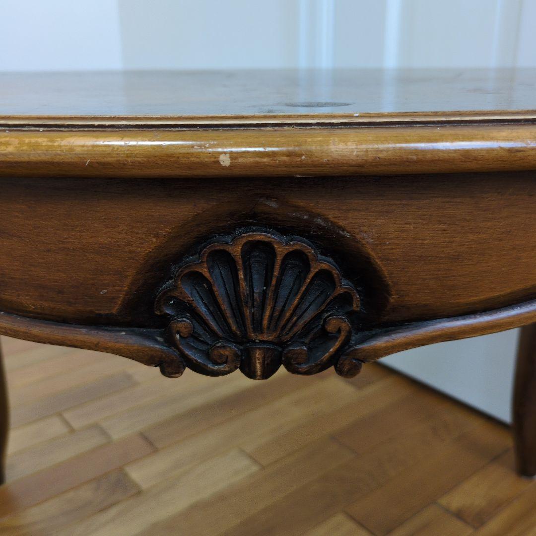 【送料はこちら持ち☆】アンティーク木製クラッシックテーブル　エレガント