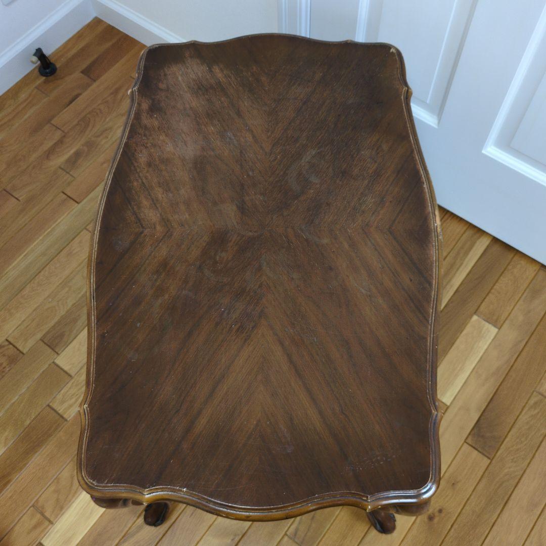 【送料はこちら持ち☆】アンティーク木製クラッシックテーブル　エレガント