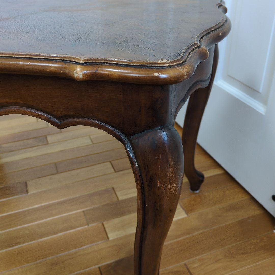 【送料はこちら持ち☆】アンティーク木製クラッシックテーブル　エレガント