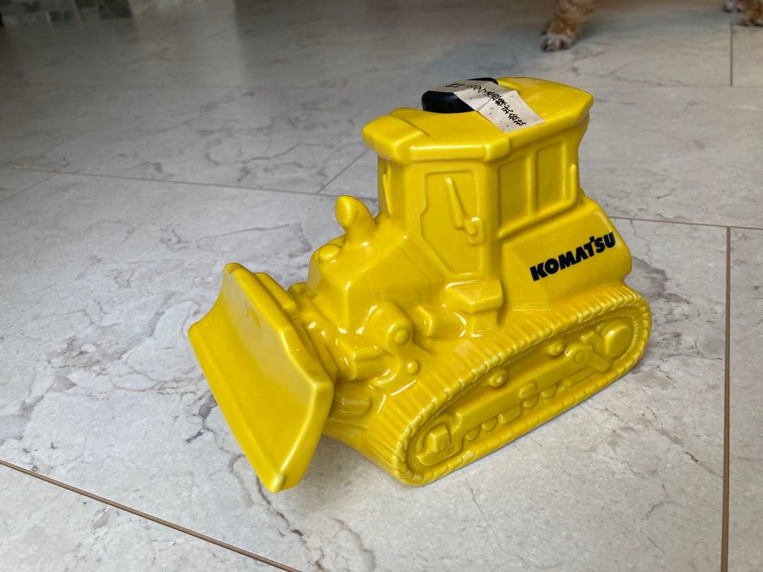 コマツ ブルドーザー型 ホイルローダー型 陶器製 焼酎 セット非売品