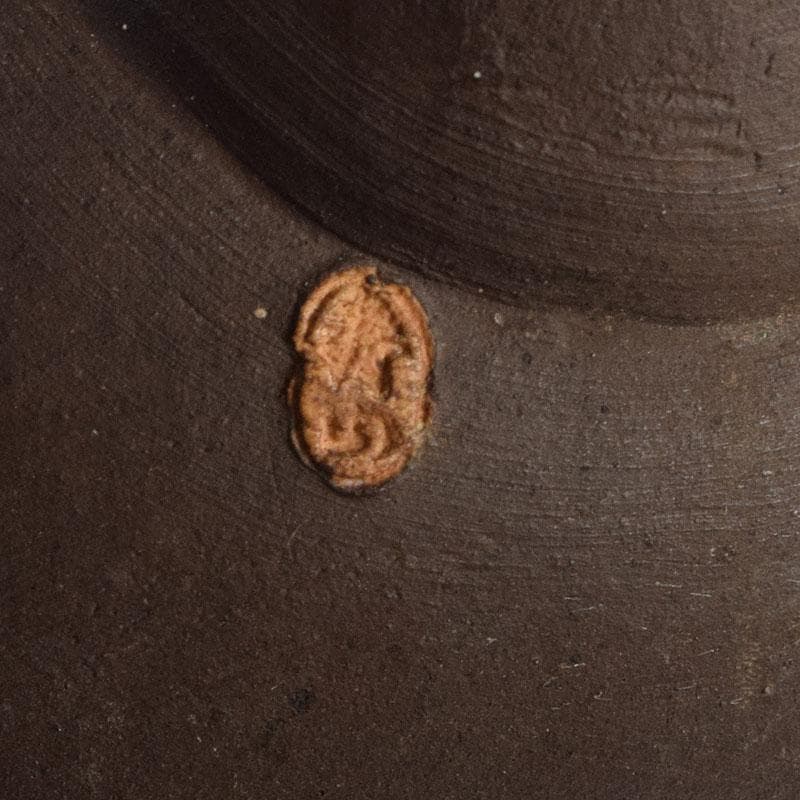 中国　紫砂　朱泥　漢詩人物文　宝瓶　急須　茶壷　C　R9477