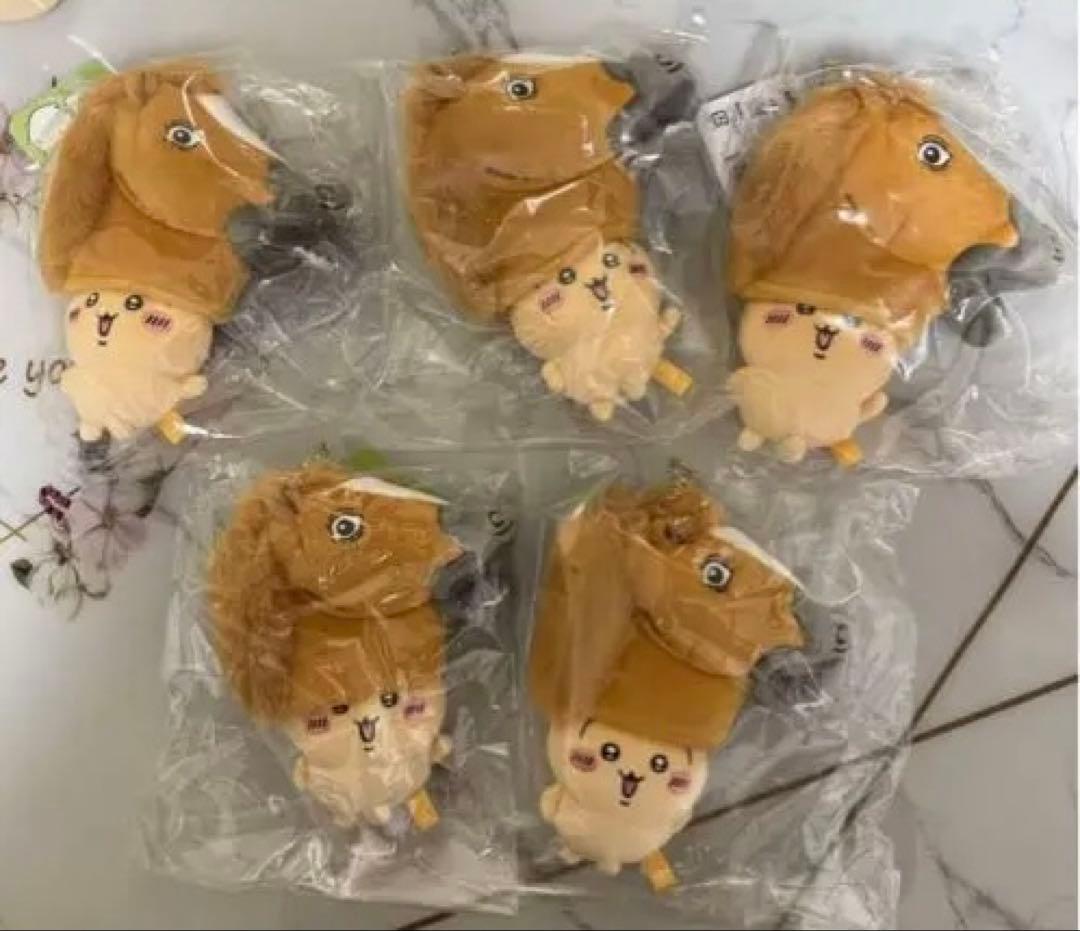 【新品】ちいかわ 馬を被ったうさぎ　マスコット　5点セット