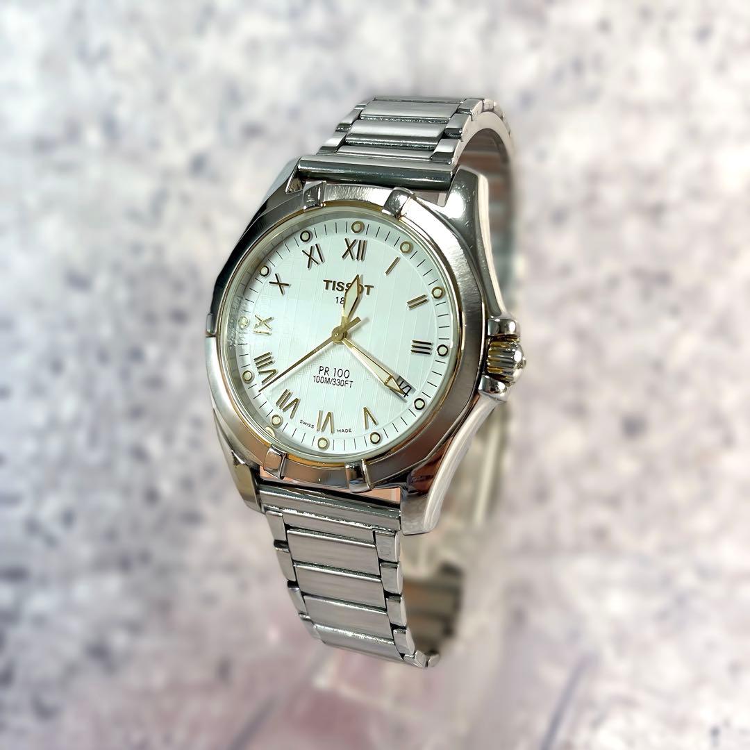 ティソ PR100 替えベルト 稼働 TISSOT シルバー ゴールド クォーツ