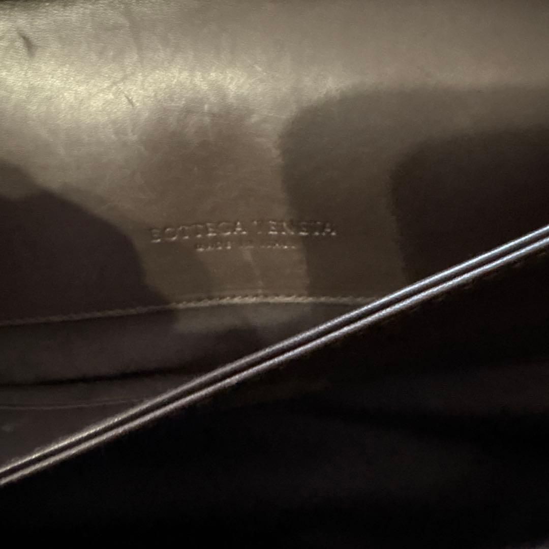 Bottega Veneta ダークブラウンレザービジネスバッグ