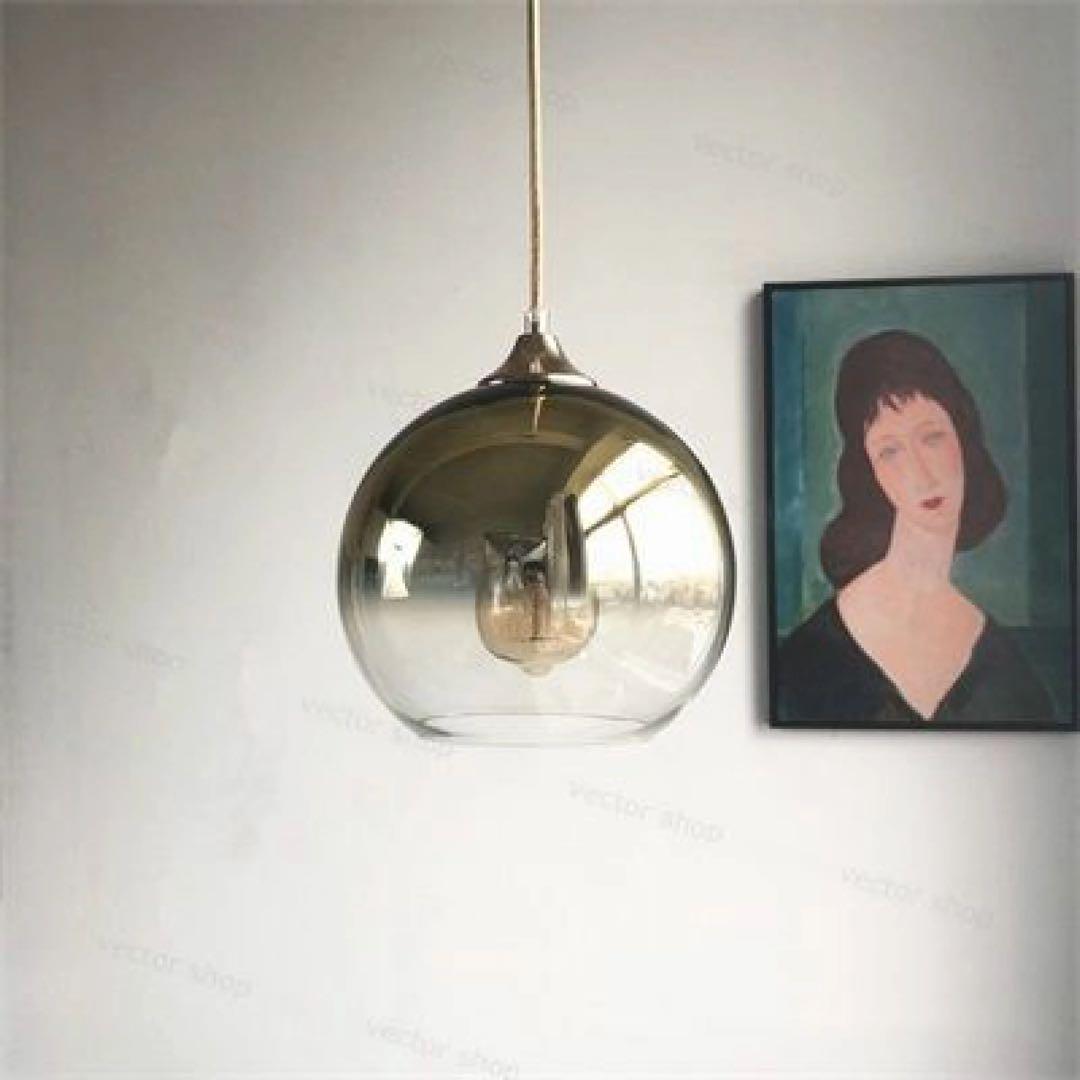 北欧 ペンダントライト(シルバー)×3 引掛シーリング用