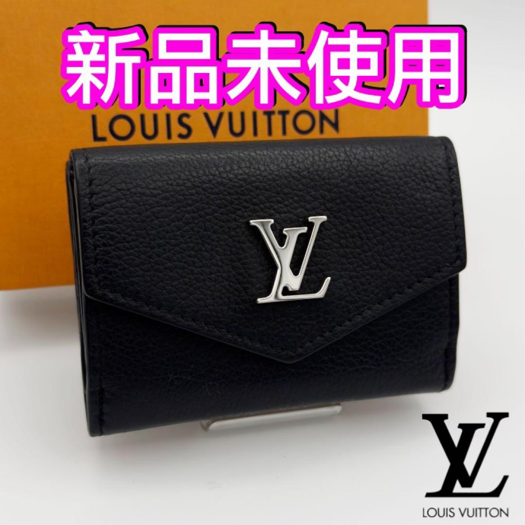 ギフト対応　現行モデル　ヴィトン財布　ポルトフォイユ　ロックミニ　ノワール　箱付