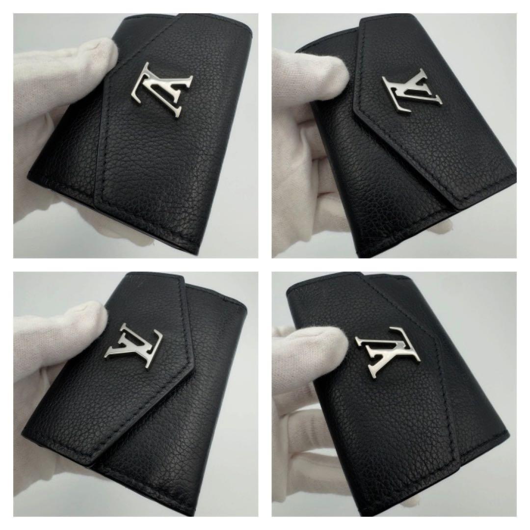 ギフト対応　現行モデル　ヴィトン財布　ポルトフォイユ　ロックミニ　ノワール　箱付