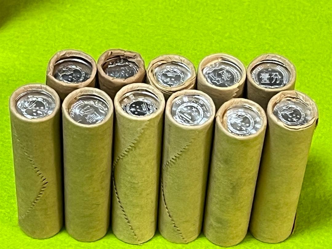 中国硬貨　2005年〜2017年1分11巻550枚中国人民銀行新品説明必読