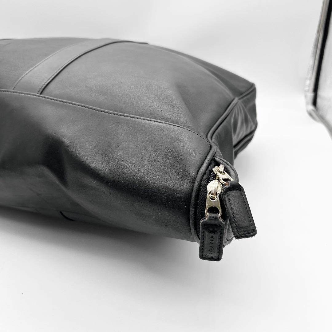 希少◎　コーチ　ガーメントバッグ　スーツケース　スーツカバー　レザー　黒　大容量