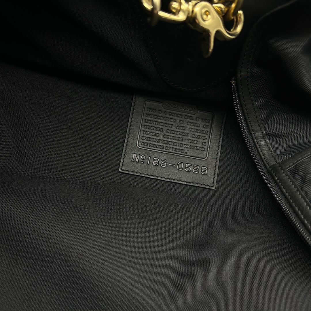 希少◎　コーチ　ガーメントバッグ　スーツケース　スーツカバー　レザー　黒　大容量