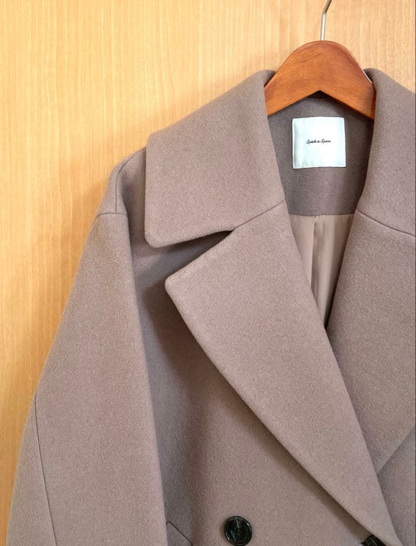 ☆なし☆スピックアンドスパン定価47,300円Wラペルチェスターコート34