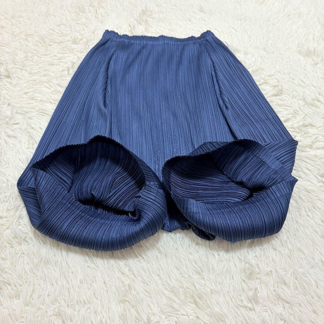 ✨極美品✨ 希少 プリーツプリーズ イッセイミヤケ サルエルパンツ ネイビー