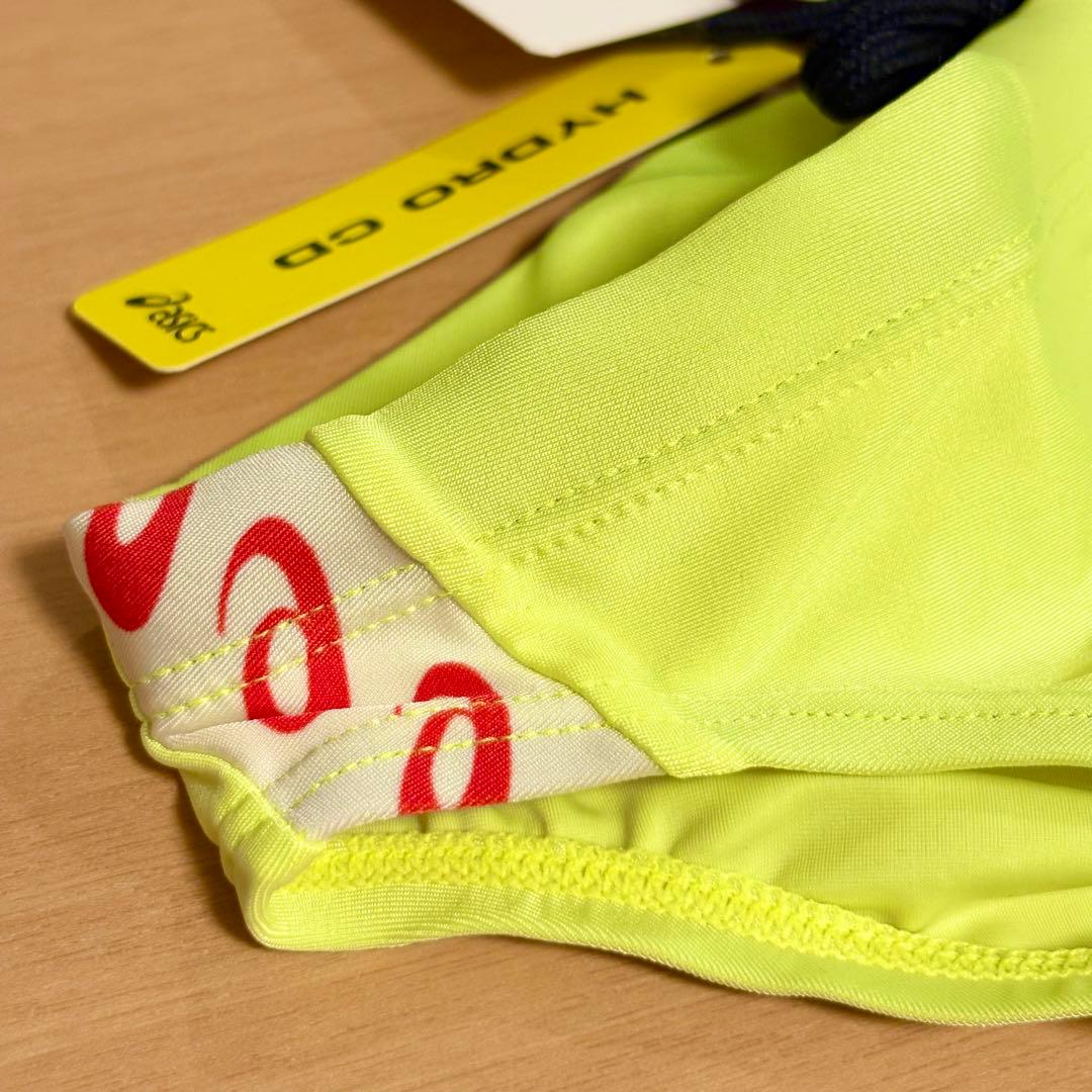 【新品】asics AMA93T 競パン 蛍光黄色 ハイドロCD 競泳水着