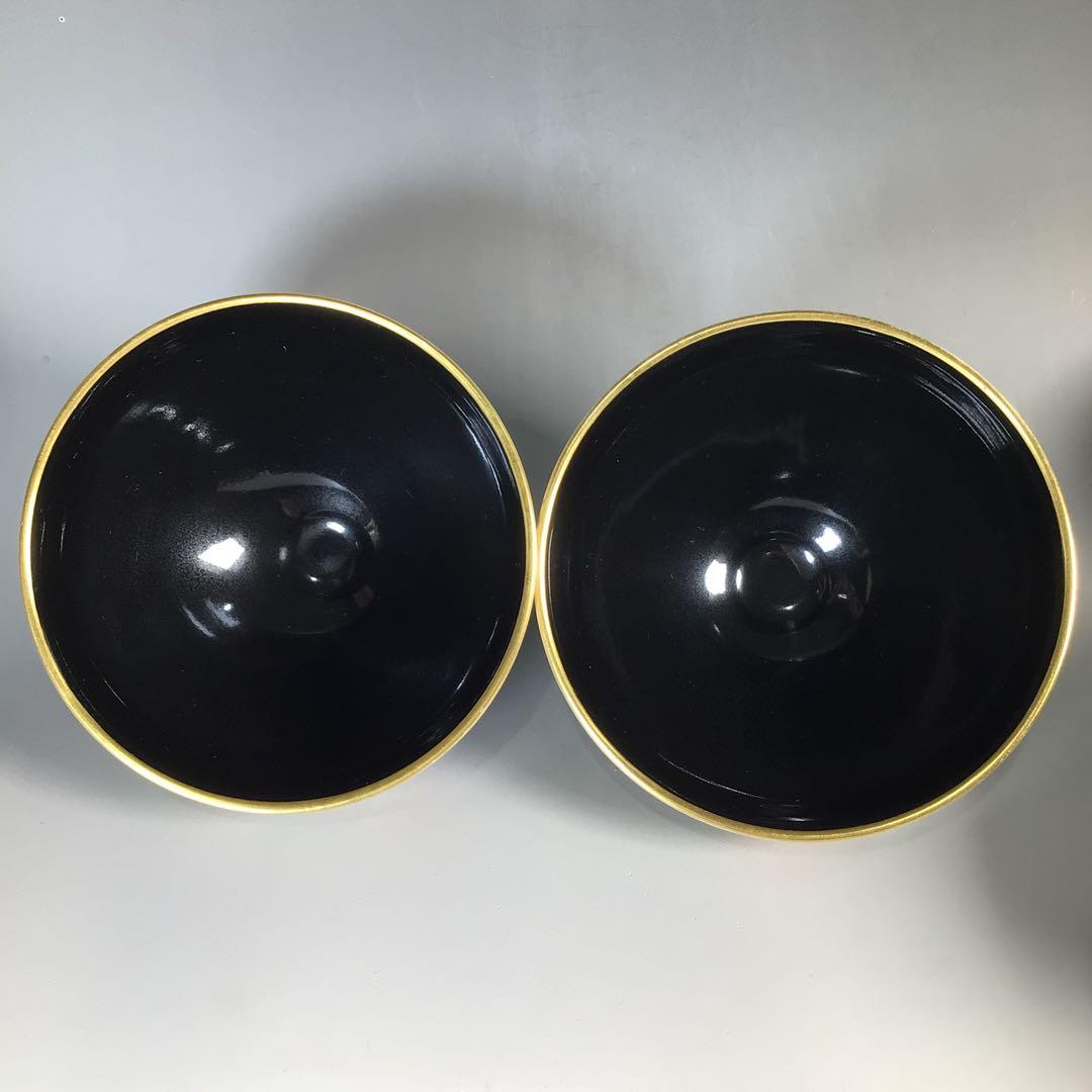 Ｎ４８１　S845 2点！茶碗　十客　『木村山花造』『数茶碗』　共箱　茶道具