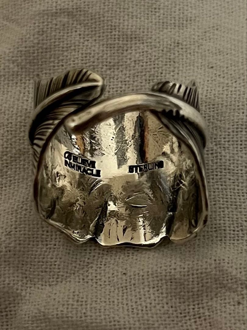 ビリーブインミラクル　リング　フェザー