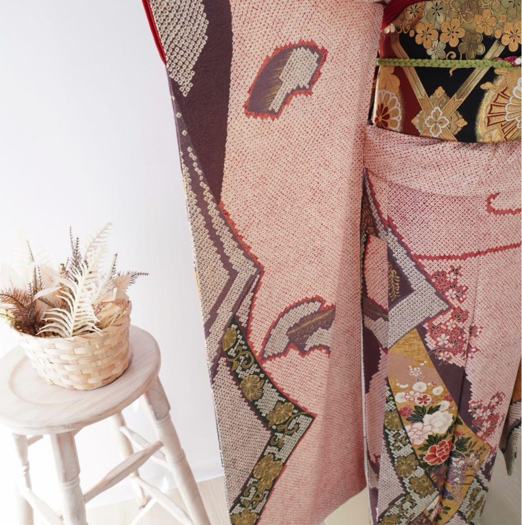 振袖　379F フルセット 5点セット　正絹 すべて正絹