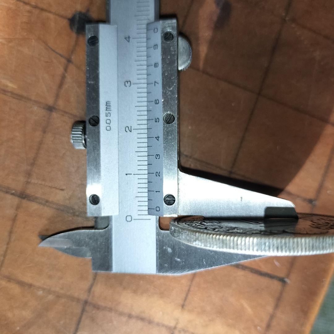 一圓銀貨　明治20年　大型