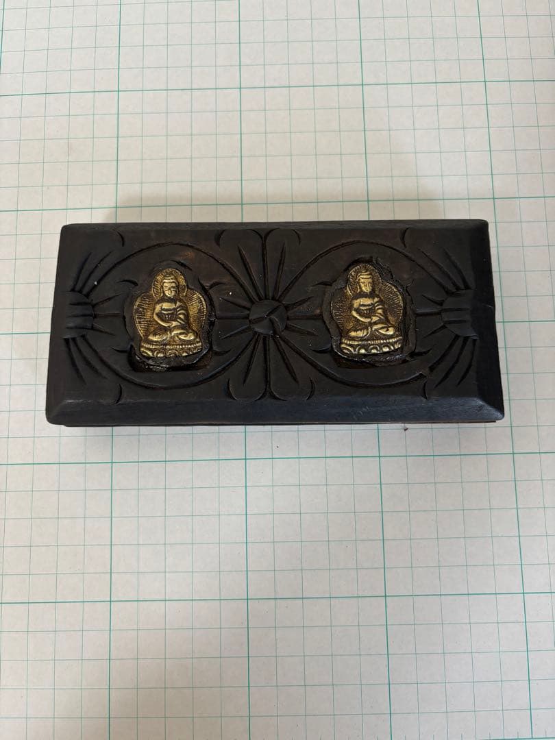 中国骨董品　チベット　仏　二つ