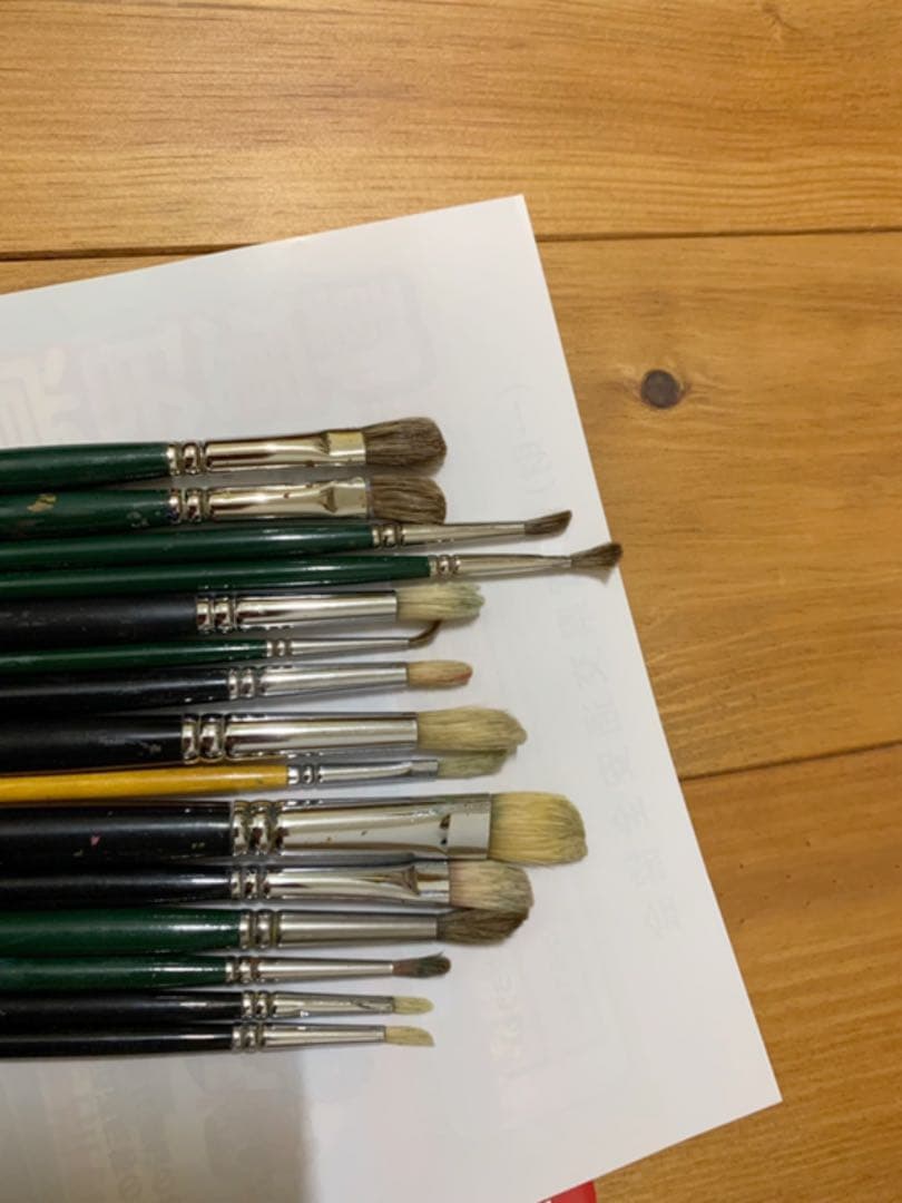 油絵　筆　　油つぼ