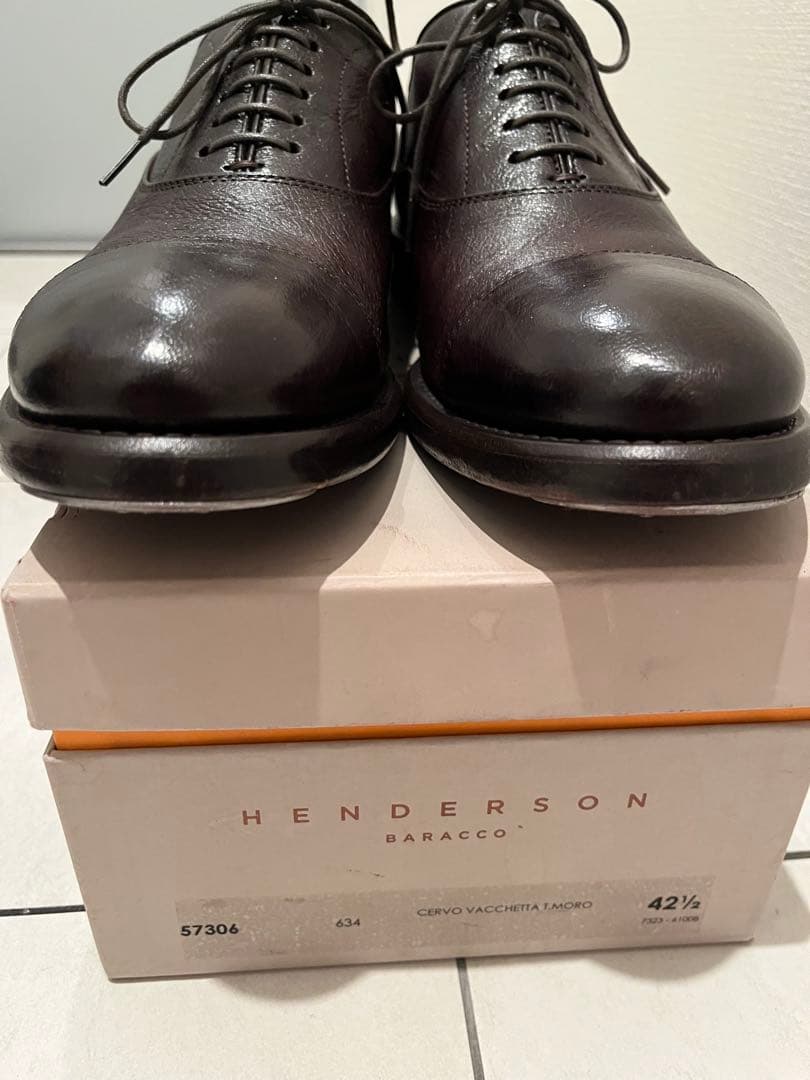ほぼ未使用) イタリア靴 HENDERSON BARACCO