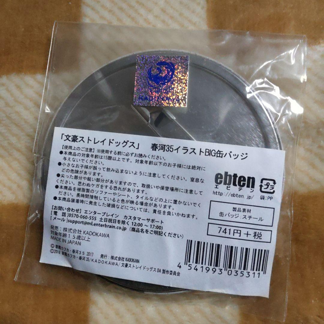 芥川龍之介　中島敦　BIG　缶バッジ　エビテン　文豪ストレイドッグス　文スト