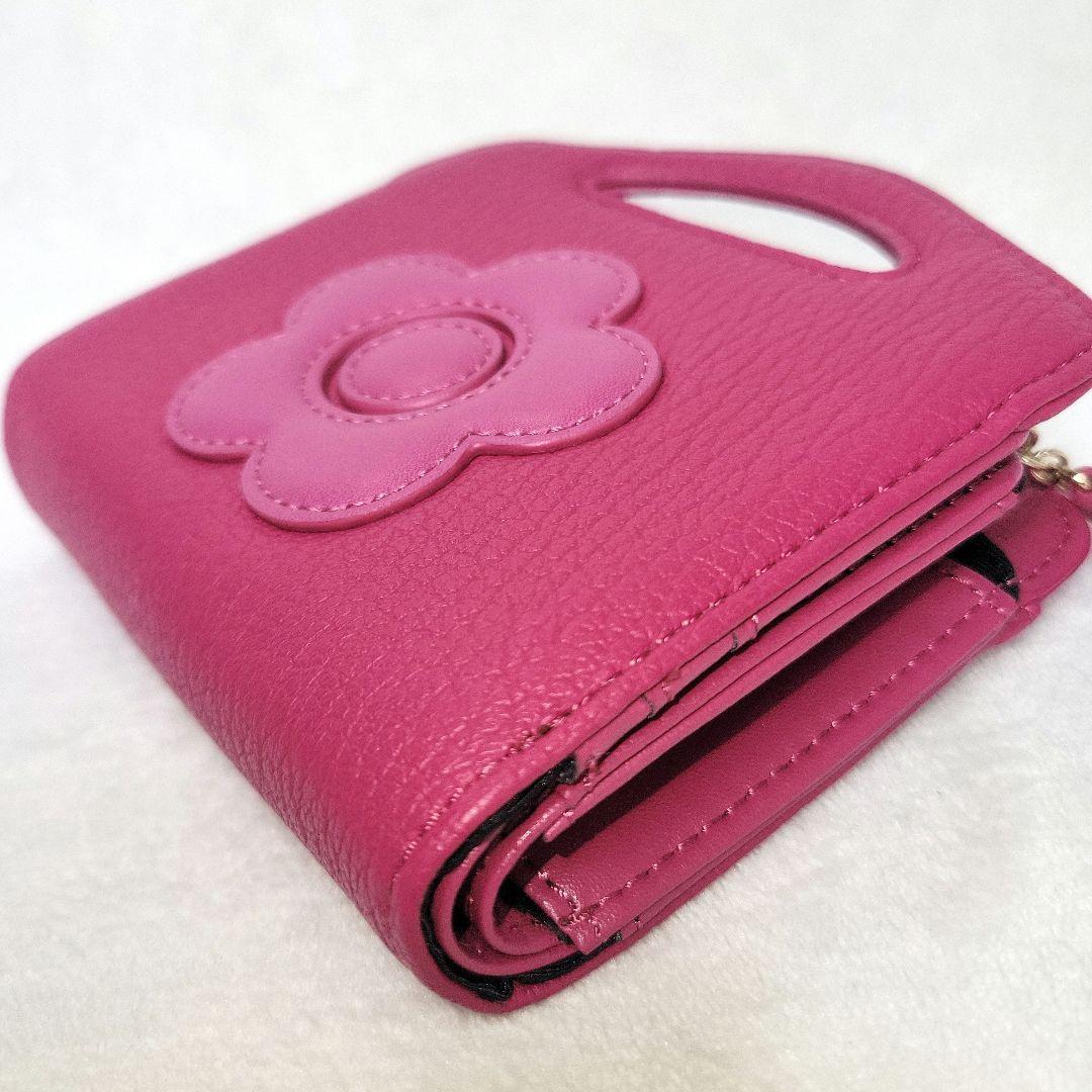 【MARY QUANT】ハンドル付き2wayショルダーウォレット ピンク 未使用