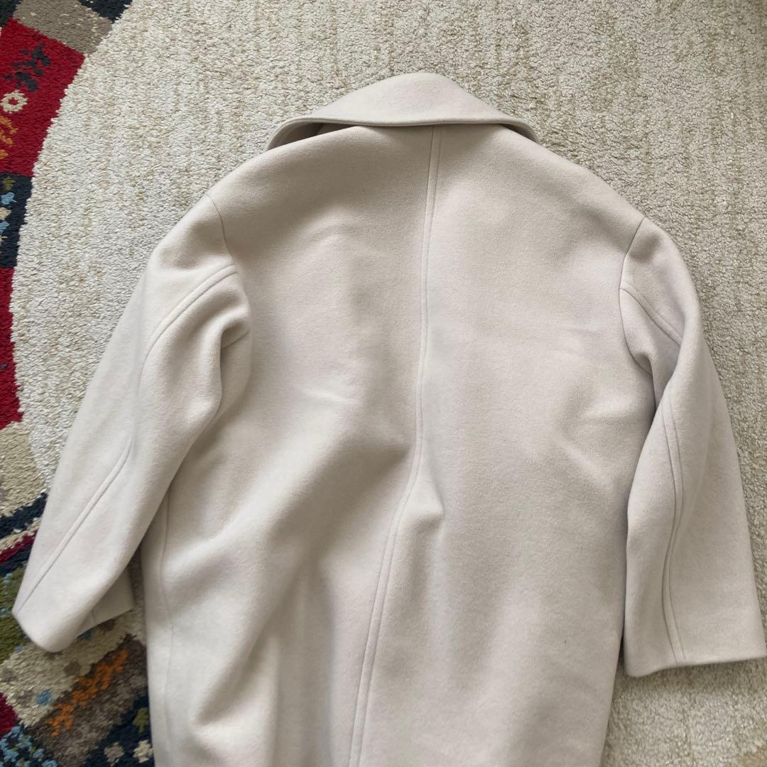 IÉNA クリーム ダブルブレスト チェスターコート