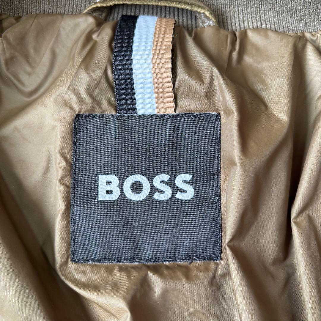 極美品 ヒューゴボス 現行タグ レザージャケット 羊革 3XLサイズ ブラウン