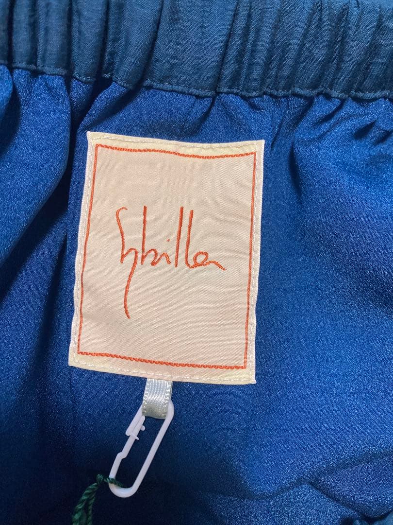 新品　タグ付き　シビラ　ガウチョパンツ　ブルー　M