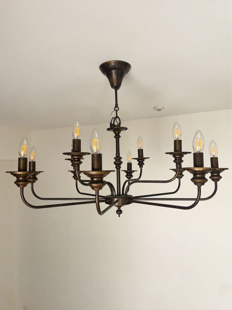 【週末限定お値下げ‼️】シャンデリア　シンプル　アンティーク　英国