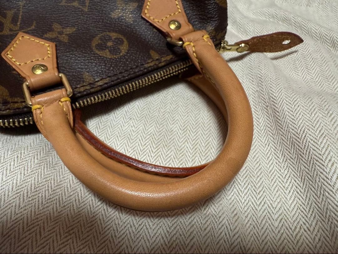 LOUIS VUITTON ハンドバッグ モノグラムミニスピーディブラウン廃盤品