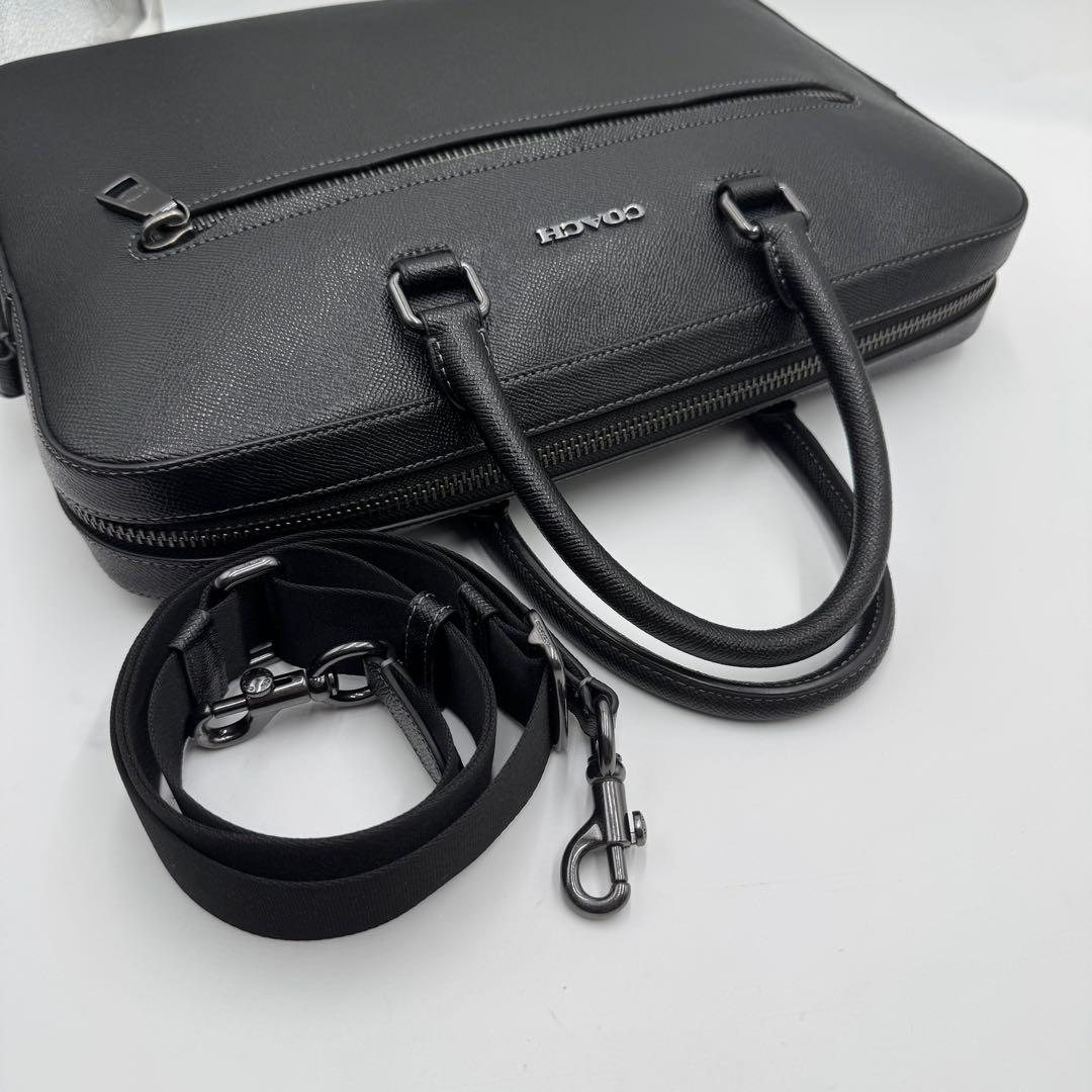 現行/未使用級✨ コーチ イーサン ブリーフケース 2way ビジネス ブラック