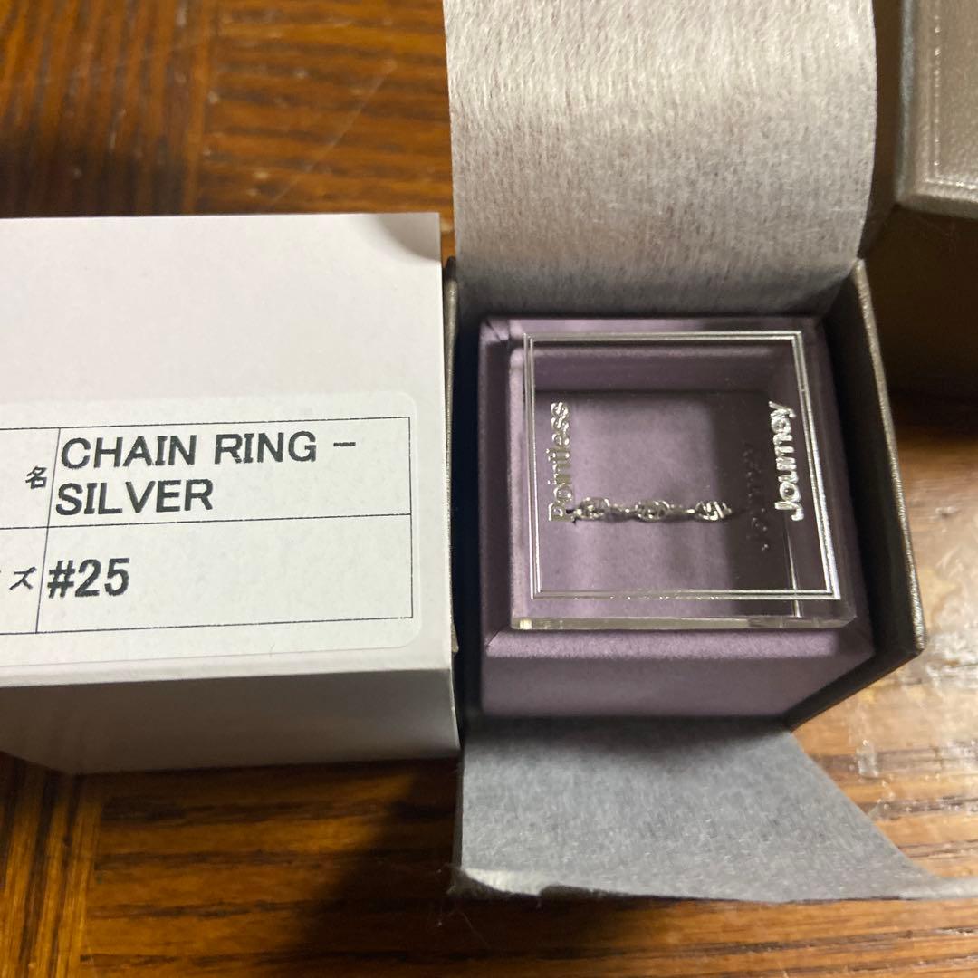 アクセサリー pointlessjourney CHAIN RING - SILVER 25