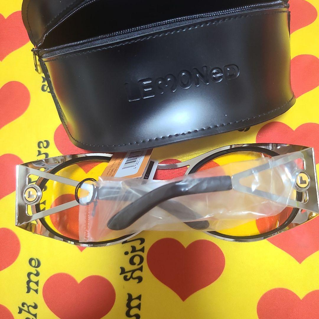 LEMOONed イエローレンズ サングラス ケース付き