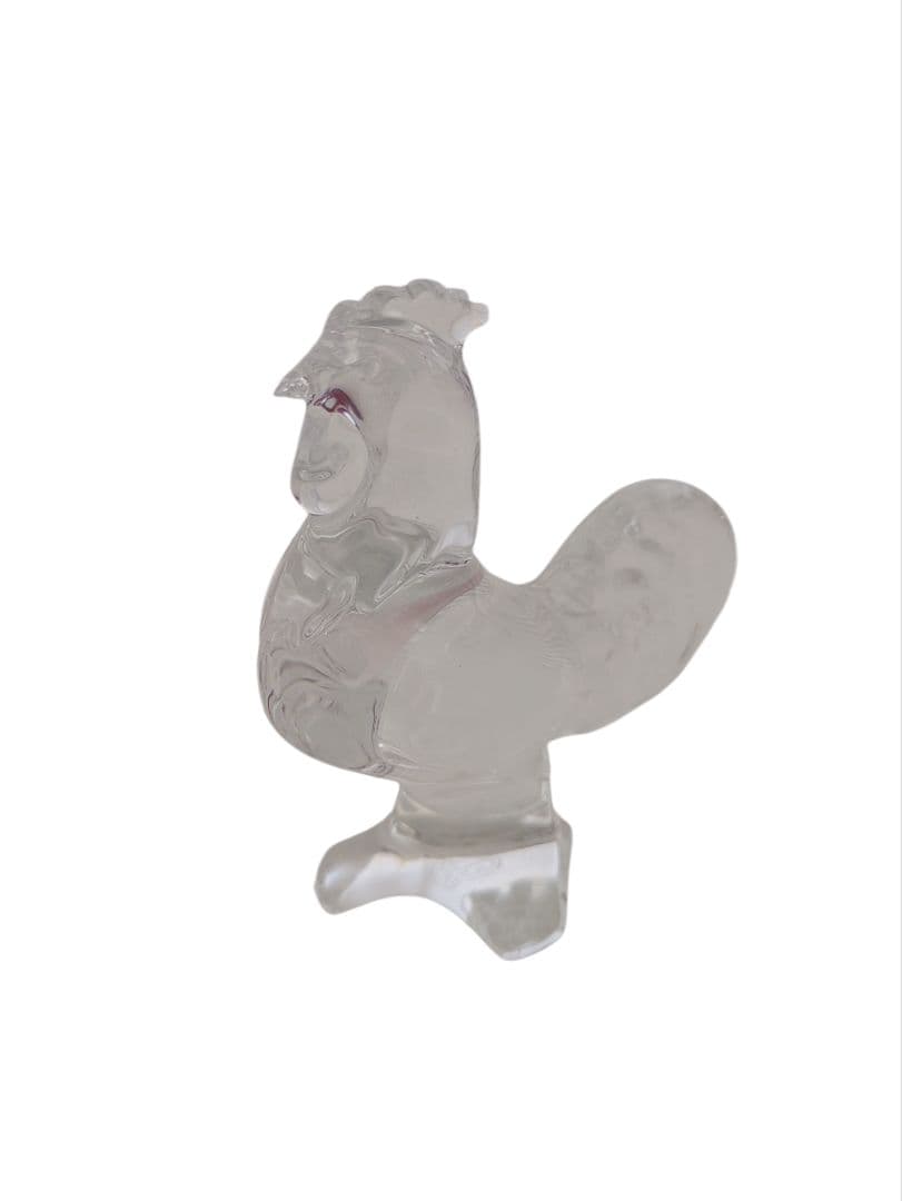 Baccaratバカラ クリスタルガラス とりの置物 箱付き