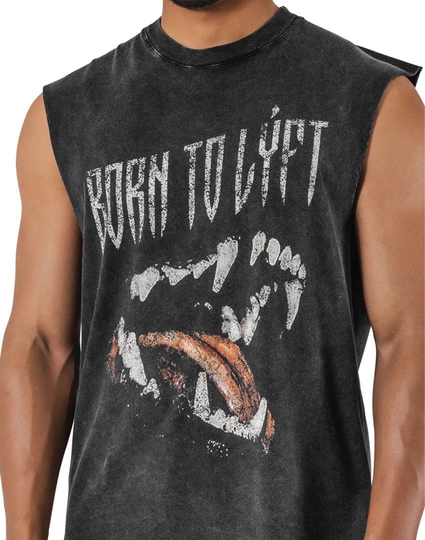 【新品】LÝFT ロゴ T-SHIRTS T-シャツ　ノースリーブ　ブラック