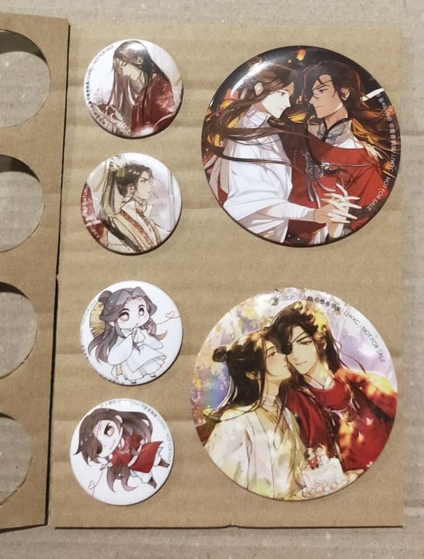 天官賜福 缶バッジセット スペイン版小説 限定版特典
