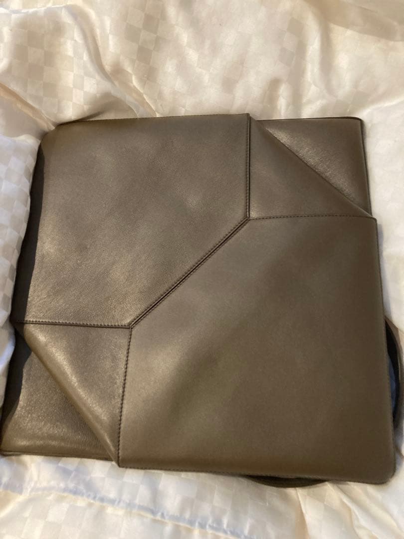 LOEWE ロエベ　パズルトートバッグ　ラージ　カーキ　ブラウン　ダークグリーン