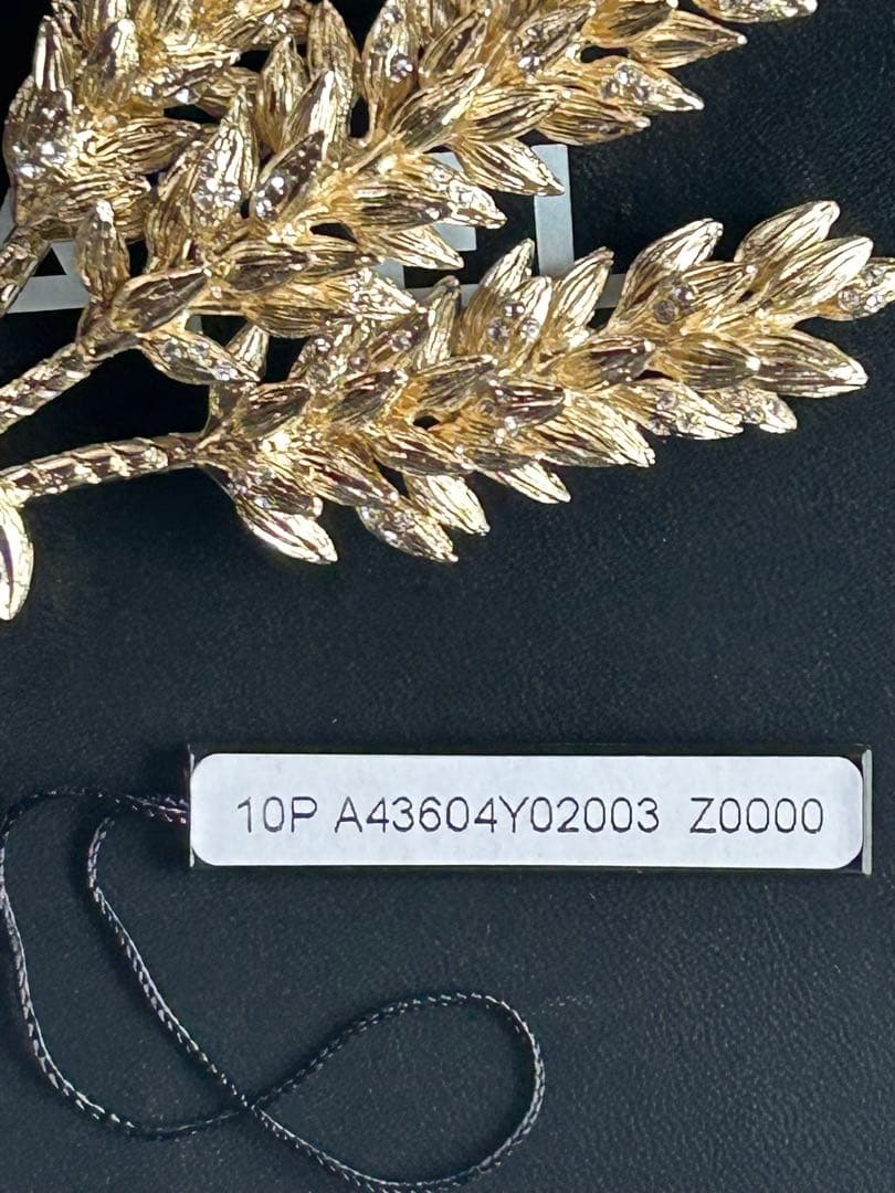 Ｙs　美品　CHANEL ゴールド 稲穂モチーフブローチ 希少　14cm