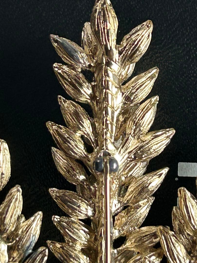 Ｙs　美品　CHANEL ゴールド 稲穂モチーフブローチ 希少　14cm