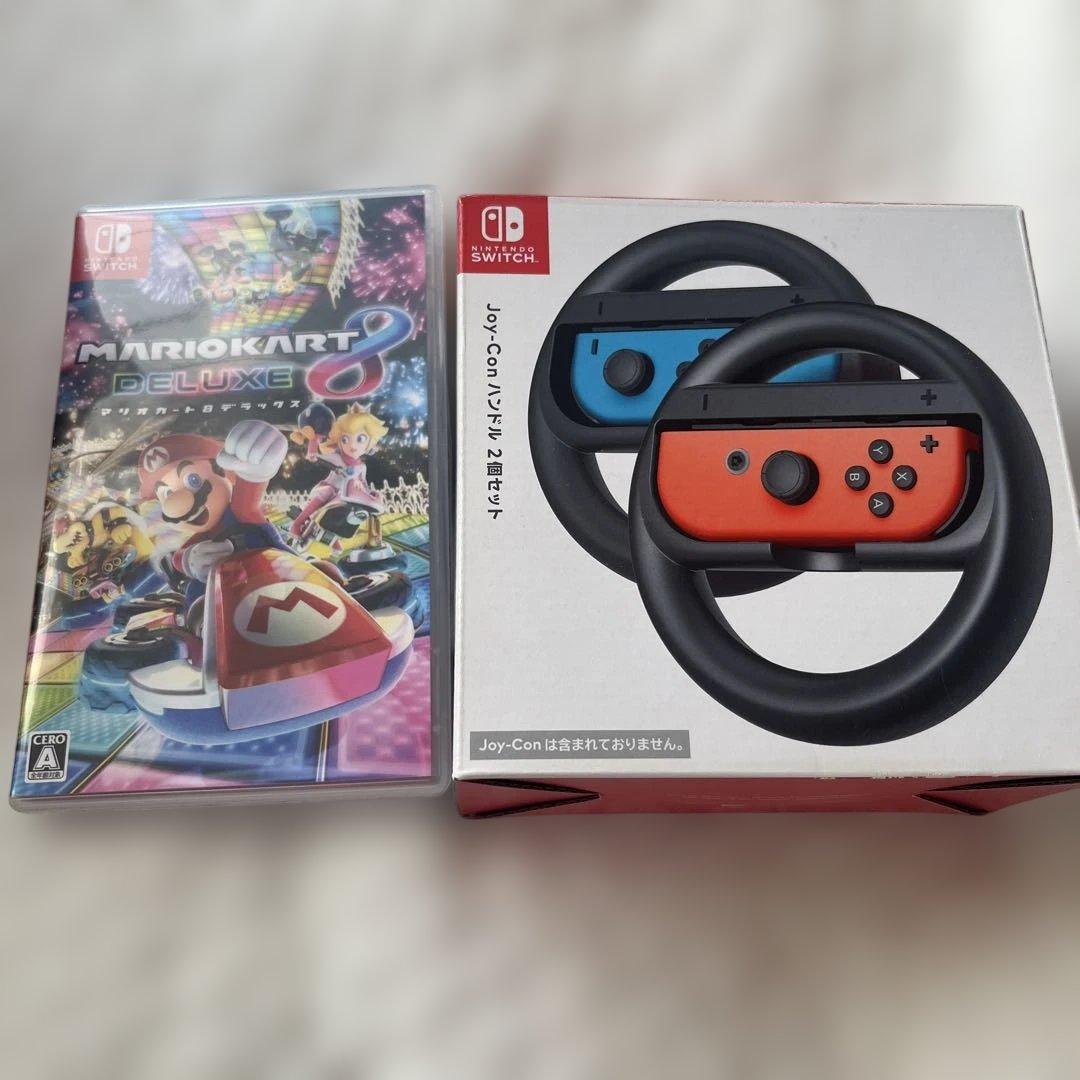 Nintendo Switch 本体、マリオカート8➕ハンドルセット