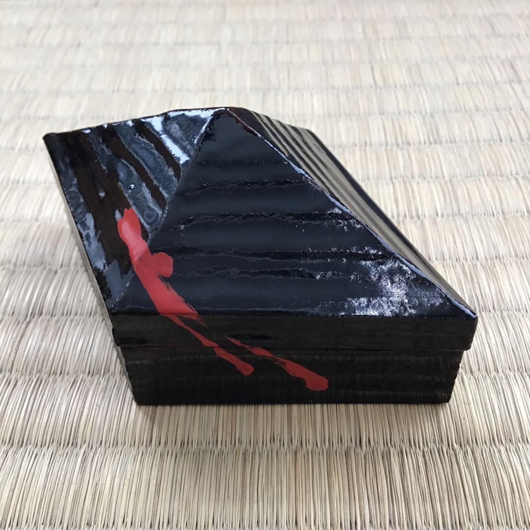 骨董品　茶道具　香合　トキン香合　中村楽山作　共箱紐片方欠損　S82KG
