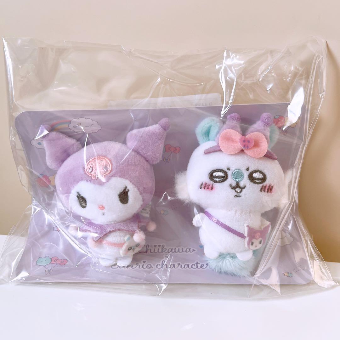 【ゆうゆう】ちいかわ　モモンガ　サンリオ　クロミ　ペアブローチ