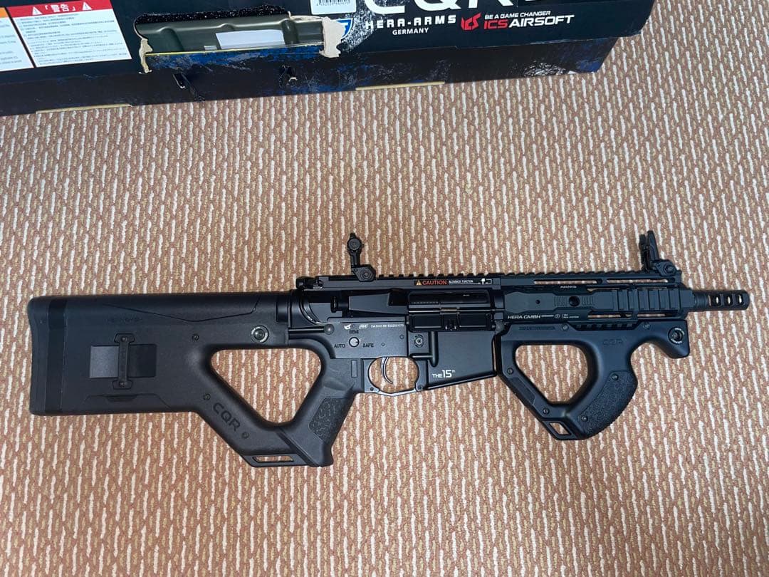 HERA ARMS “CQR” 電子トリガー搭載 防火袋、充電器おまけ