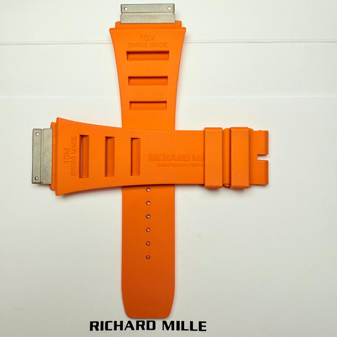 リシャールミル ラバーストラップ ベルト RM10 STRAP ORANGE M