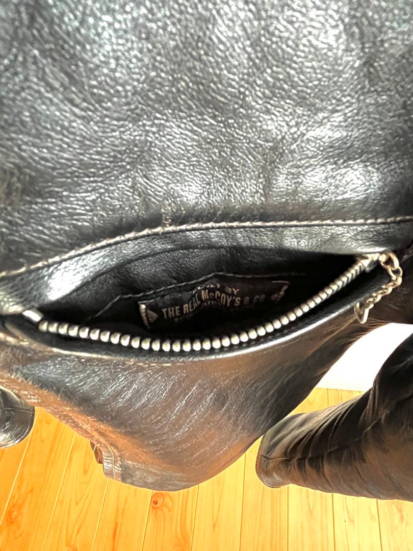 【擦れナシ】Buco ブラック レザー シングルライダースジャケット 38