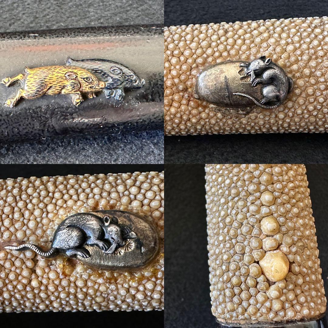 脇差時代拵え　残欠刃引合法カット品　日本刀　本歌　玉鋼　長さ約54.5cm B