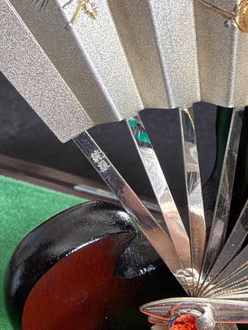 伝統工芸士・武比古氏による純銀製の扇子