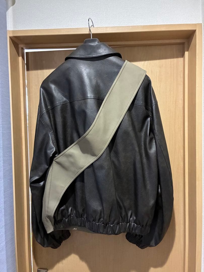 NUTEMPEROR フェイクレザージャケット