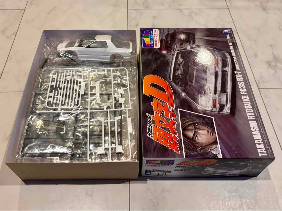 アオシマ　1/24 プリペイントモデル　頭文字D 5台セット